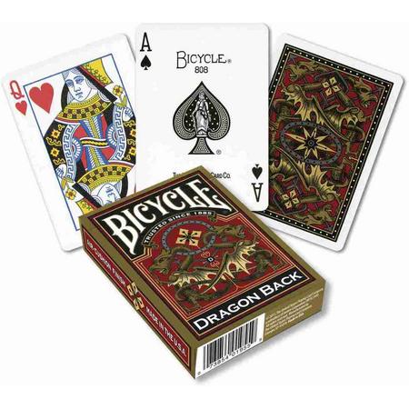 Pokerkaarten Gold Dragon Back,Bicycle
