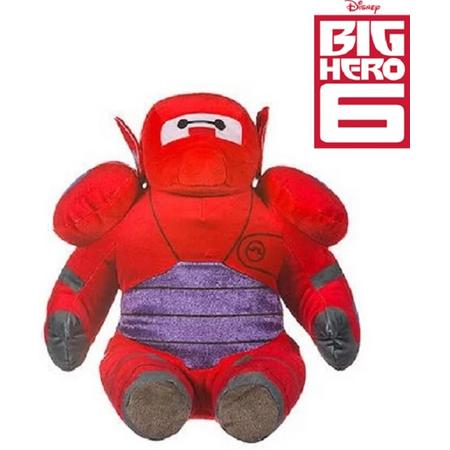 Big Hero 6 knuffel Baymax rood - 28 cm groot - Super Stoere pluche knuffel