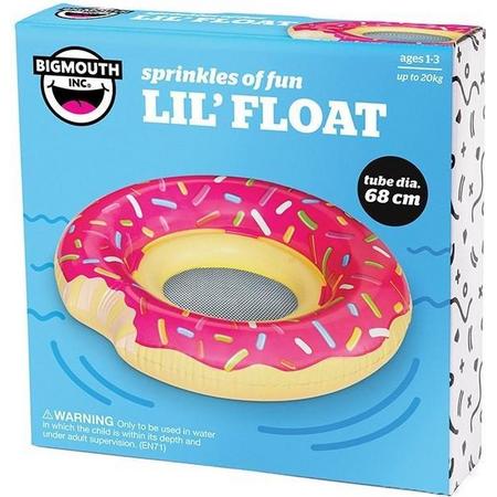Bigmouth Lil Float Opblaasbare Roze Donut 68cm