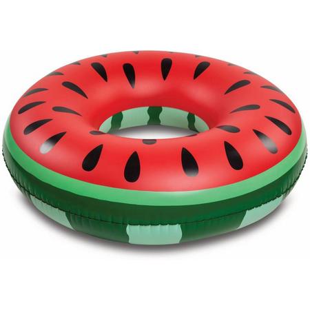 Opblaasbare watermeloen fruit zwemband 120 cm speelgoed - XXL formaat zwemring - Waterspeelgoed