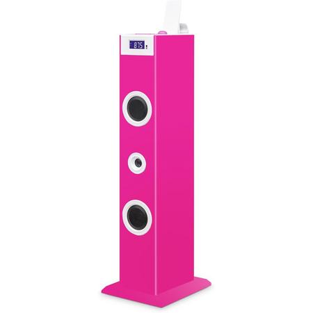Bigben TW5RSSTICK Karaoke Tower met Stickers - Roze
