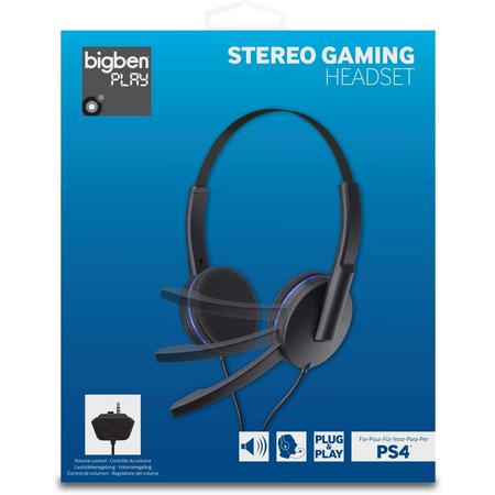 Bigben Wired Stereo Gaming Headset - Zwart (PS4)