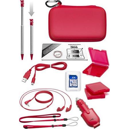 Bigben Natural Accessoire Pack 3DS - Rood