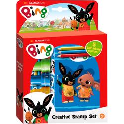 Bing stempelset - Bing stickers - Bing stampset - Potloden en stickers - Creatief speelgoed - Verjaardag/Cadeau -
