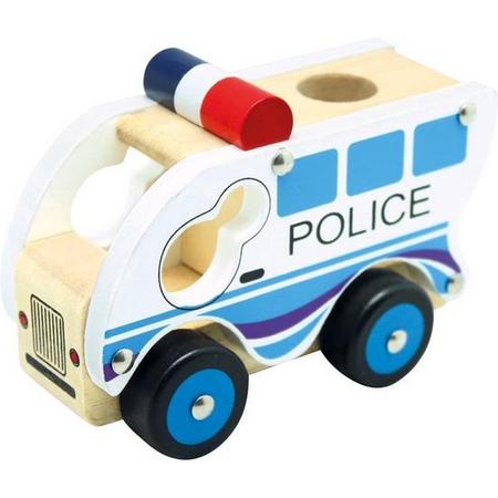 Bino 84082 - Houten politieauto