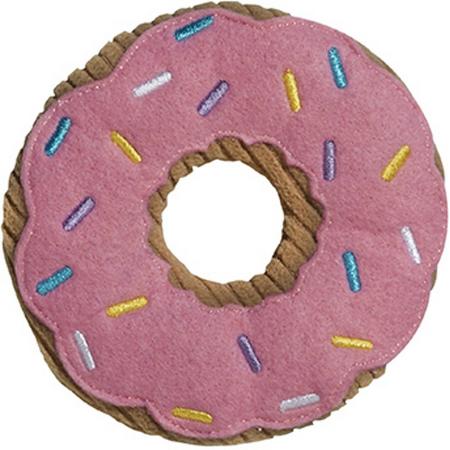 Bitten Donut Handwarmer Pocket Size gevuld met lavendel Magnetron - Warmteknuffel