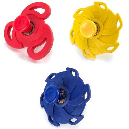 Flip spinner / springing spinner rubber effen gekleurd