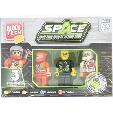 Block Tech Figures Space Heroes 3 pack