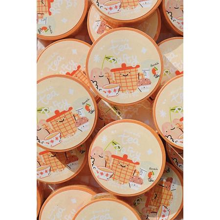 Tea Party Washi tape / Cute en Kawaii Stationery / Schattige Japanse decoratieve tape