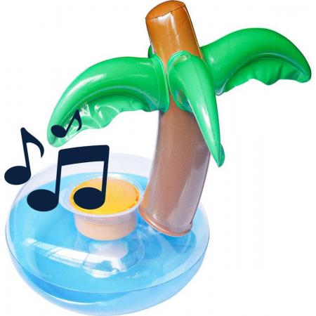 BluMill Bluetooth Speaker Waterproof - Inclusief Bekerhouder – Drijvende - Drankhouder Zwembad – Opblaasbaar Eiland - Dé zomerhit