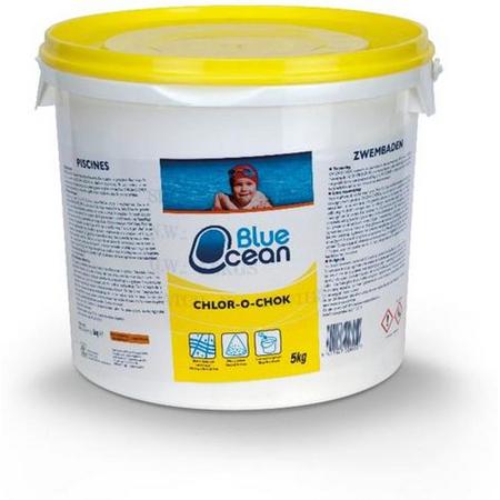 Chloor Zwembad Granulaat 5kg Chlor-o-chok Blue Ocean