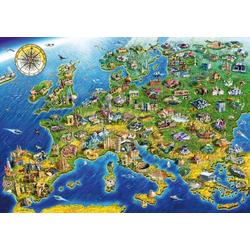 European Landmarks landkaart Blue Bird 1000