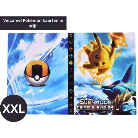 Pokémon verzamelmap XXL - Pikachu map Geschikt voor 432 kaarten - Pokémon album - mapje - 9 pocket - mini portfolio - opbergmap - Verzamelmap groot - Pokémon kaarten - Kerst Cadeaus