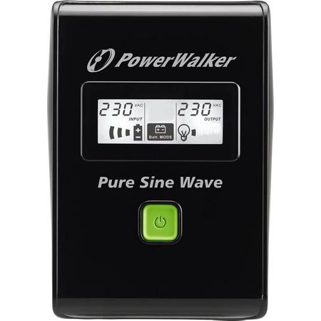 BlueWalker PowerWalker VI 800 SW Line-Interactive 800VA 2AC outlet(s) Zwart UPS