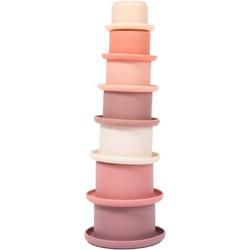   B- Stacking Cups Stapelbare Potjes Bad Speelgoed Lovely Pink