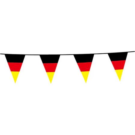 Vlaggenlijn Duitsland - 10 Meter Duitsland - Duitse vlag decoratie - Duitse versiering vlaggetjes - Per stuk 10 meter vlaggenlijn