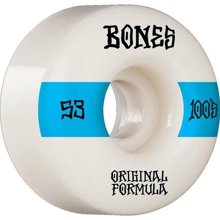 Bones 100s 14 V4 Wide Wheels 100a White 53mm