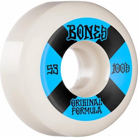 Bones 100s 4 V5 Sidecut Wheels 100a White 53mm