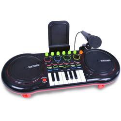 Bontempi Dj-mixer Met Microfoon En Keyboard 53,5 Cm Zwart