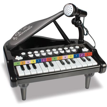 Bontempi Elektronische Piano Met Microfoon 30 Cm Zwart