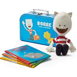 Borre logeerkoffer - kinderkoffer met knuffel en drie boeken