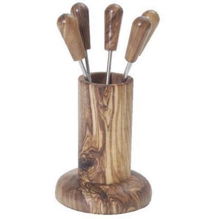 Bowls and Dishes Pincho houder Pure Olive Wood