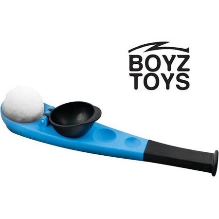 Boyz Toys - Sneeuwbaltang met werpfunctie - Sneeuwballenmaker - Sneeuwbalgooier - Blauw