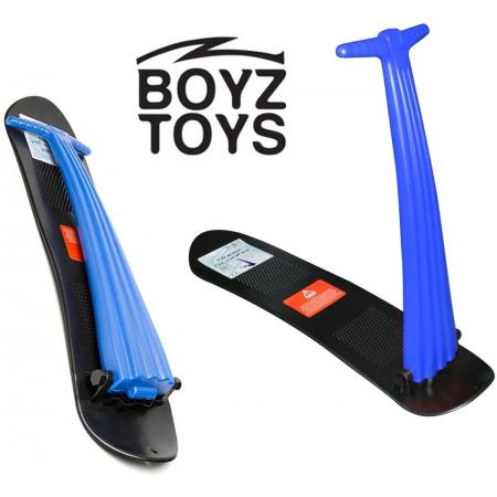 Boyz Toys – Sneeuwstep opvouwbaar – Snow Scooter – Sneeuwscooter kind - Snowboard met stuurstang – Blauw