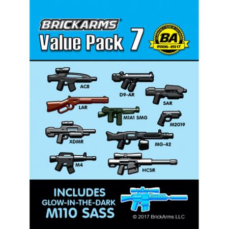 BrickArms Value Pack 7 wapen set voor LEGO Minifigures