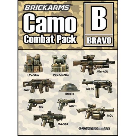 Brickarms Camo Combat Pack Bravo LEGO wapen set voor Minifigures