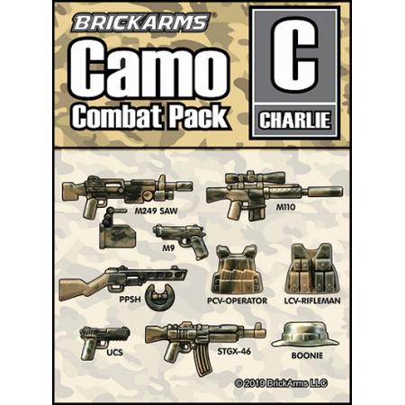 Brickarms Camo Combat Pack Charlie LEGO wapen set voor Minifigures