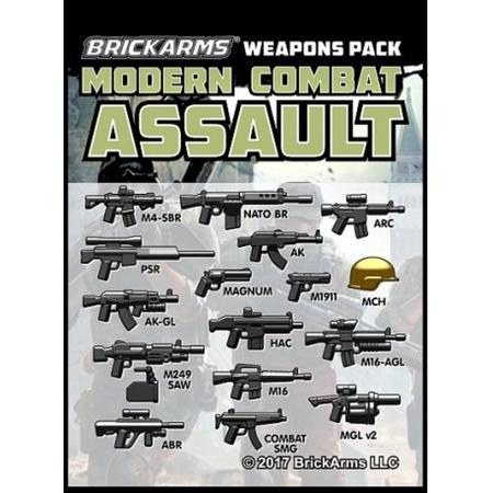 Brickarms Modern Combat Pack - Assault Pack LEGO wapen set voor Minifigures