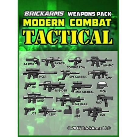 Brickarms Modern Combat Pack - Tactical Pack LEGO wapen set voor Minifigures