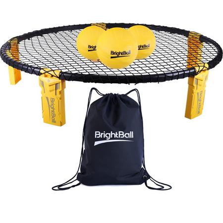 Nieuw Model 2021 Spikeball - BrightBall - Spikeball Set - Spikeball Pro - Roundball - Roundnet - Smash Ball - Wiseball - Buitenspel - Outdoor - Inclusief Pomp & Opbergtas & 3 Ballen