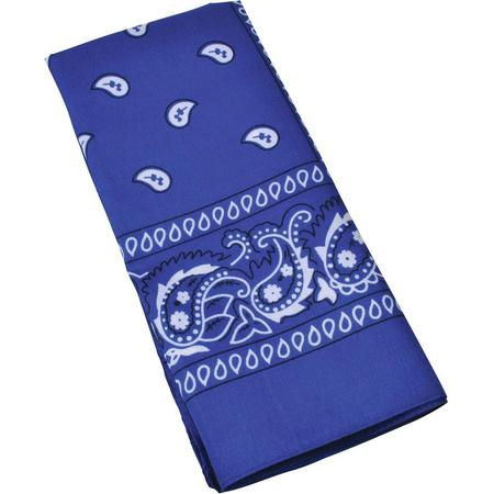 25x Blauwe boeren zakdoeken 54 x 53 cm - Zakdoekjes en bandanas