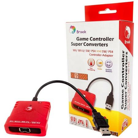 Brook Wii/Wii-U/SW/PS4 to SW/PS4 Controller Super Converter Adapter