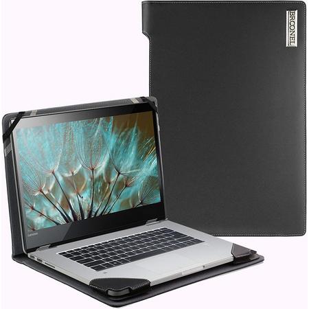 Broonel London - Profile Series - Zwarte Vegan lederen Laptop hoes voor de Lenovo Yoga 520 (14
