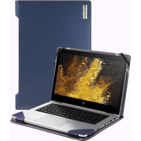 Broonel Profile Series - Blauw luxe laptoptas - laptophoes voor de ASUS Zenbook Flip 14 UX461