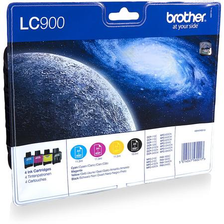 Brother LC900 Inktcartridge - Geel / Magenta / Cyaan / Zwart