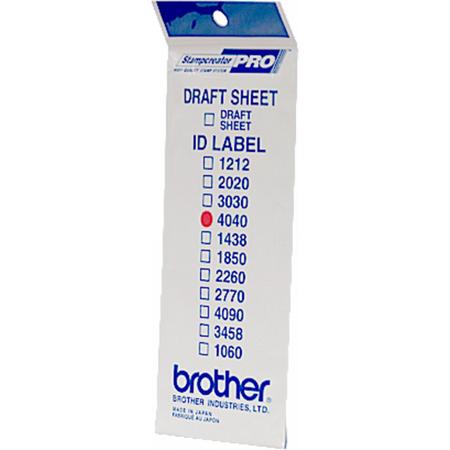 Brother SC-2000 STAMP ID LABEL (40 X 40 MM)