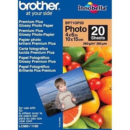 Brother glossy Fotopapier - 10x15cm / 20 vellen