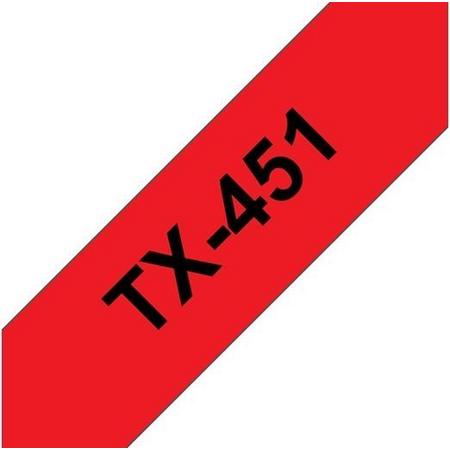 TX-451 - 24mm - black on red for PT-7000 / PT-8000 / PT-PC