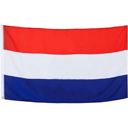 BRUBAKER Vlag Vaandel Nederland grote hijsvlag met wapen 90x150 cm