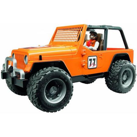 Bruder Jeep Cross Country oranje met chauffeur
