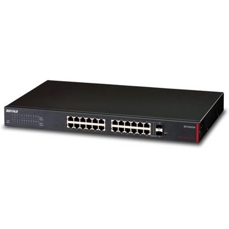 Buffalo BS-GS2024 netwerk-switch Managed L2/L3 Gigabit Ethernet (10/100/1000) Zwart