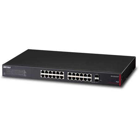 Buffalo BS-GS2024P netwerk-switch Managed L2/L3 Gigabit Ethernet (10/100/1000) Zwart 1U Power over Ethernet (PoE)