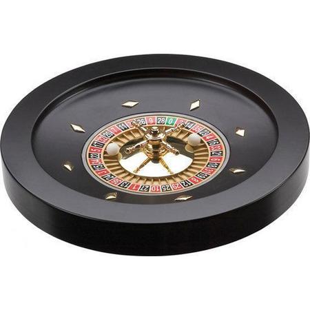 Roulette Wheel 36cm Zwart Hout