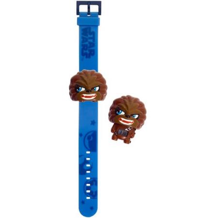 Bulbbotz Horloge Star Wars Chewbacca 22,5 Cm Bruin/blauw