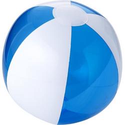 1x Opblaasbare strandballen blauw/wit 30 cm - Buitenspeelgoed waterspeelgoed opblaasbaar