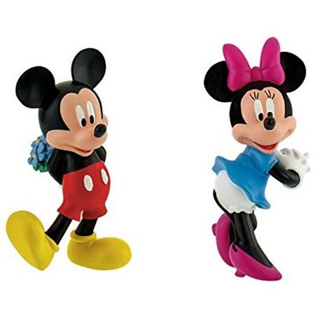 Mickey Mouse en Minnie Mouse verliefd / Valentijn (ca. 6 cm)